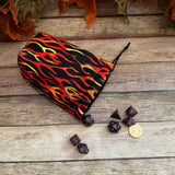 Flame Dice Bag