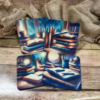 Dreamy Books Coaster Set