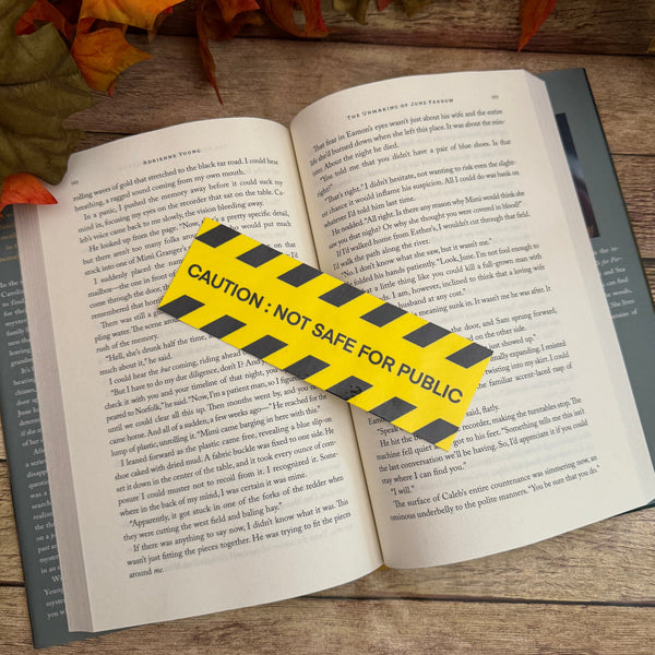 Caution Bookmark