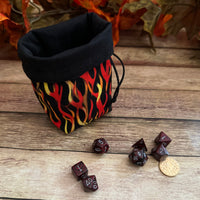 Flame Dice Bag