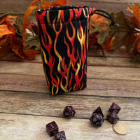 Flame Dice Bag