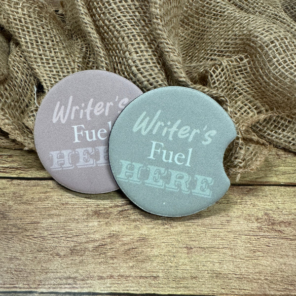 Writers Fuel Car Coasters