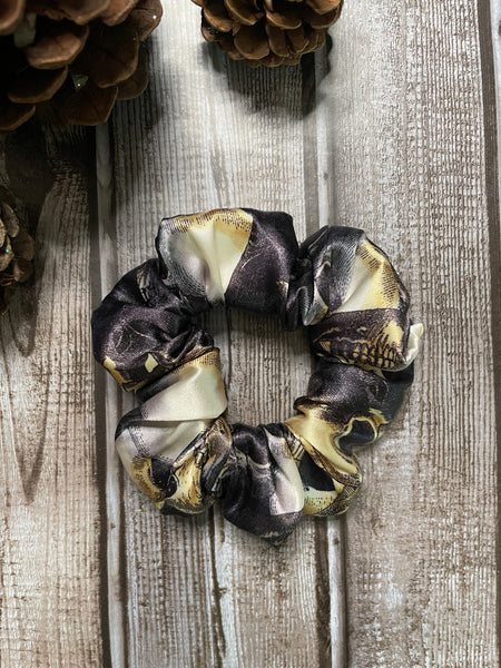 Skull Mini Satin Scrunchie