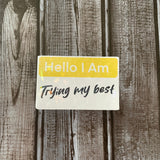 Hello I Am Sticker Collecton