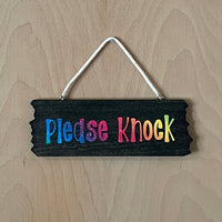 Please Knock Sign