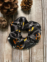 Jack-O-Lantern Satin Scrunchie