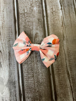 Pink Peach 4 inch Bow CLEARANCE