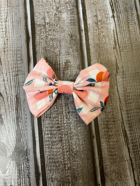 Pink Peach 4 inch Bow CLEARANCE