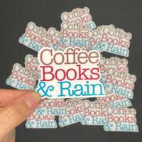 Coffee Books Rain Sticker