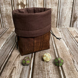 Wood Dice Bag