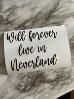 Neverland Window Decal