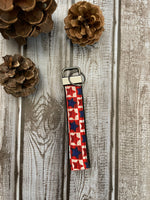 Rustic Flag Keychain Nylon CLEARANCE