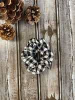 Black Gingham Scrunchie CLEARANCE