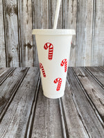 Candy cane Cold Cup CLEARANCE