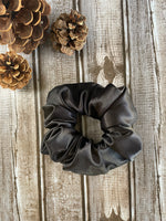 Black Satin Scrunchie