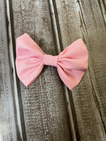 Light Pink 4 inch Bow CLEARANCE