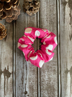 Pink Polkadot Scrunchie CLEARANCE