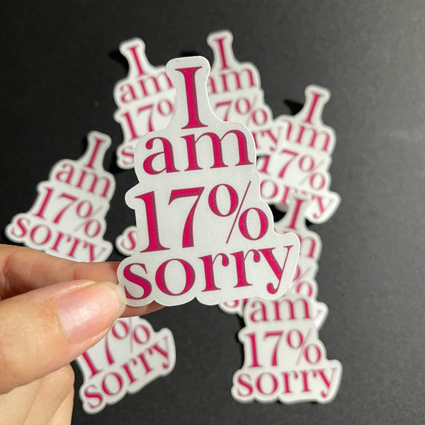 Sorry Sticker