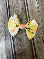 Yellow Peach 4 inch Bow CLEARANCE